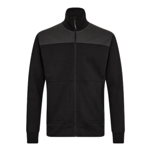 Entire sweat cardigan med krave