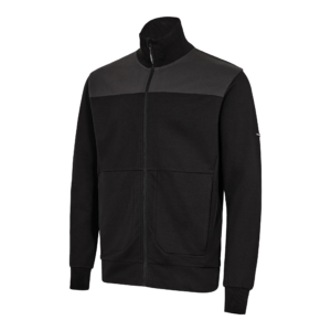 Entire sweat cardigan med krave