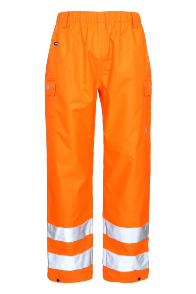 Åndbare Hi-Vis skalbukser i en lettere metervare med god slidstyrke