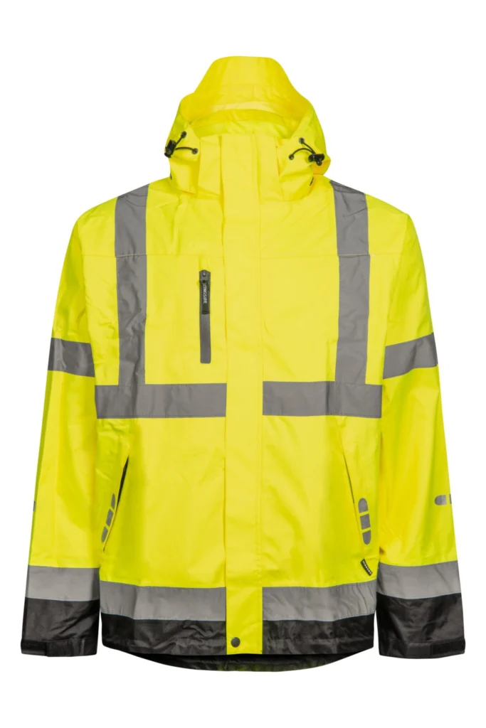 Åndbar Hi-Vis skaljakke i en lettere metervare med god slidstyrke