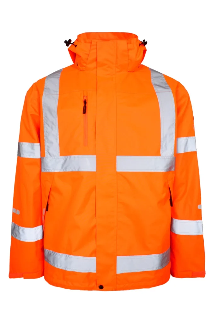 Åndbar Hi-Vis skaljakke i en lettere metervare med god slidstyrke