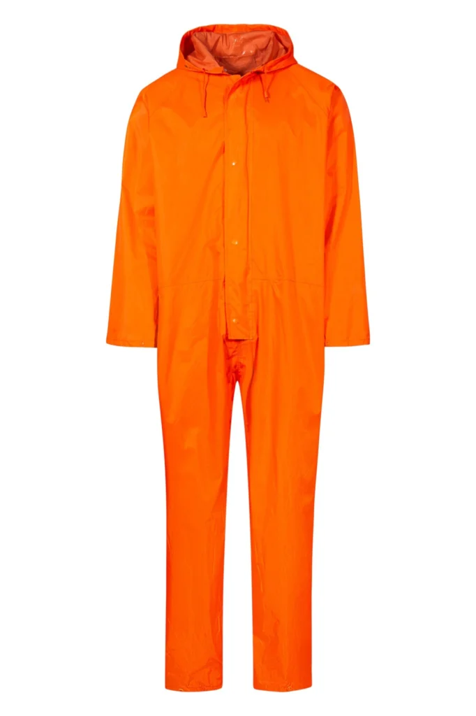 Regndragt i polyester kvalitet