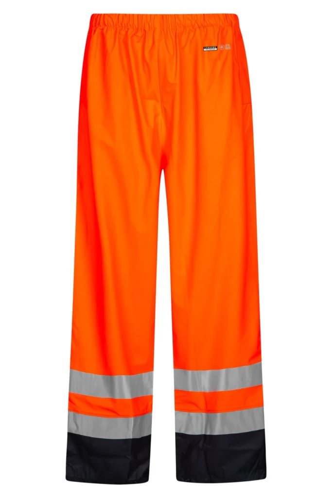 Hi-Vis regnbukser i PU kvalitet