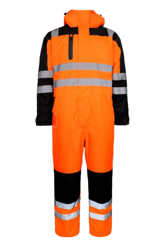 Hi-Vis vinterkedeldragt i kraftig polyester kvalitet med quiltet foer