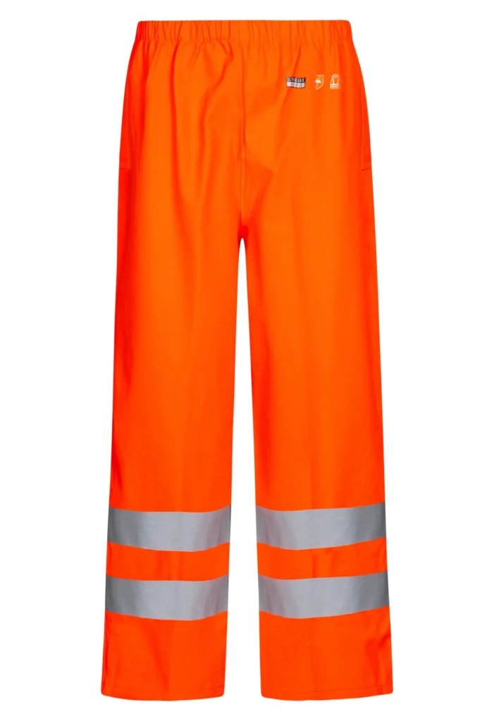 Hi-Vis regnbukser i PU kvalitet