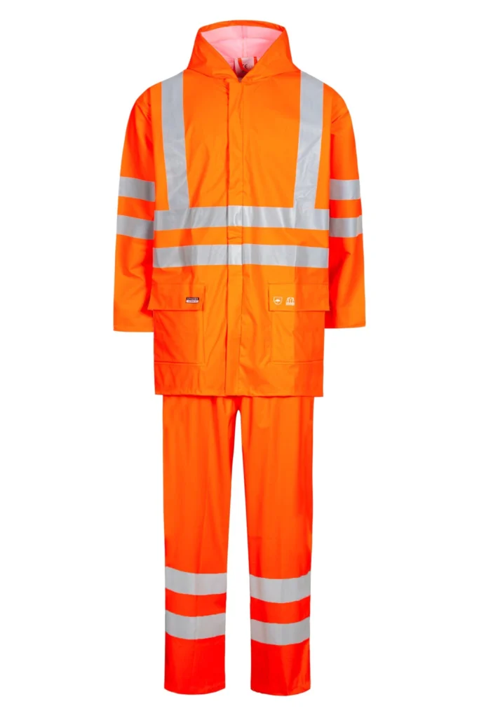 Hi-Vis regnsæt i PU kvalitet