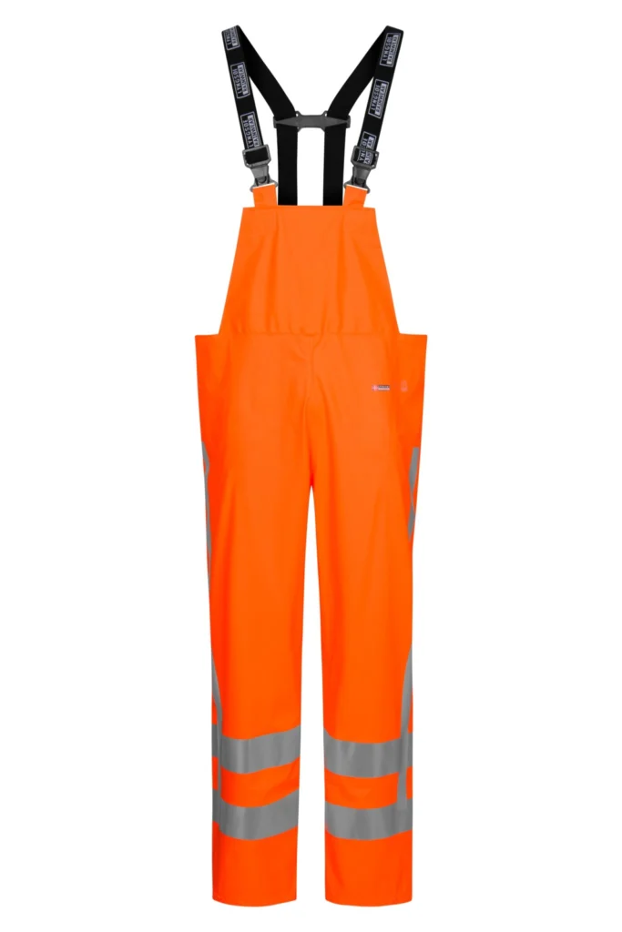 Hi-Vis regnoveralls i PU kvalitet med RWS-reflekser