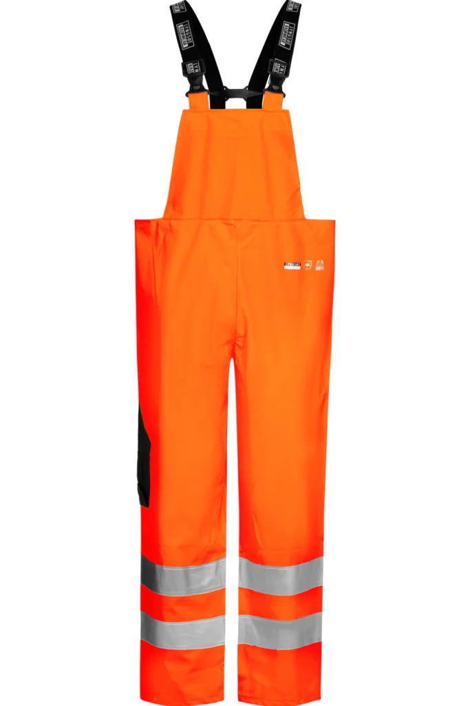 Hi-Vis regnoveralls i kraftig PU/PVC kvalitet